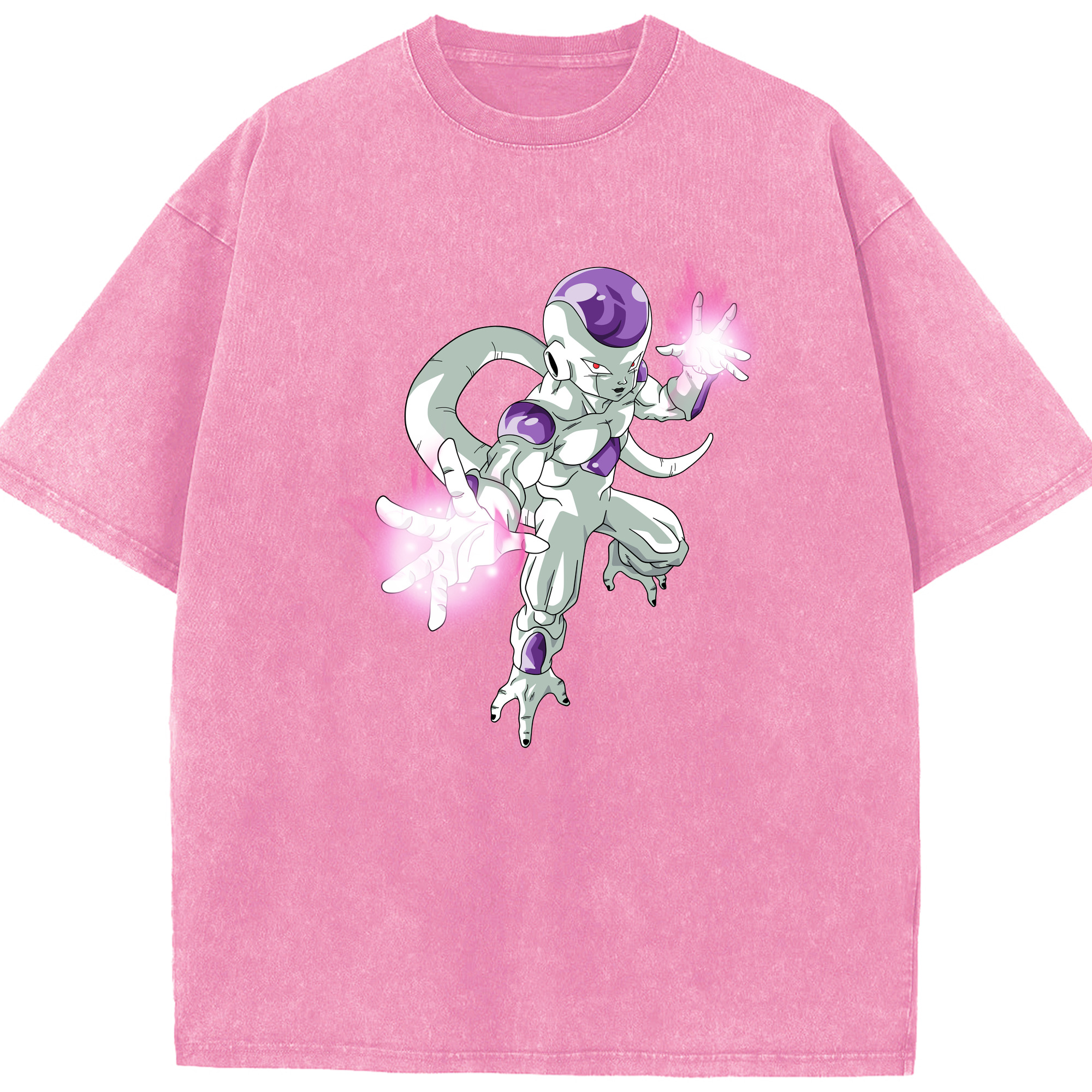 （画像用） ドラゴンボール フリーザ DRAGON BALL Frieza 綿100% ヴィンテージ風 半袖Tシャツ（フロントプリント）